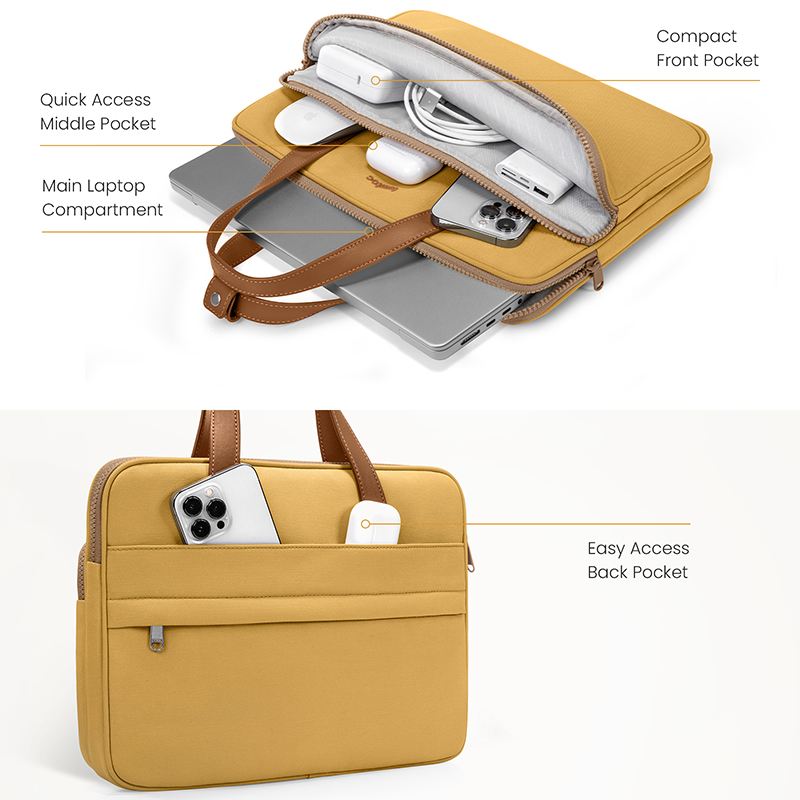 Túi đeo chéo Tomtoc MacBook 13/14 inch Premium Theher Shoulder Bag H22C1Y1 14