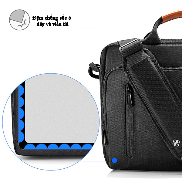 Túi xách Tomtoc Briefcase Premium for Macbook 13" 14" A50-C01D 17